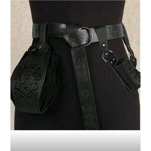 Medieval Renaissance Viking‎ Belt Holster Pouch Sword Frog Costume Cosplay